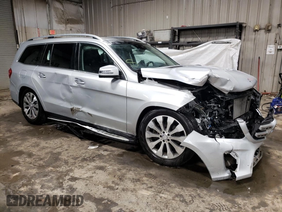 2017 Mercedes-Benz GLS with VIN 4JGDF6EEXHA806713, listed as a Copart auction lot 69245222 with 69,098 mi miles. Bid and sale history available at carsss.com. Image 4.