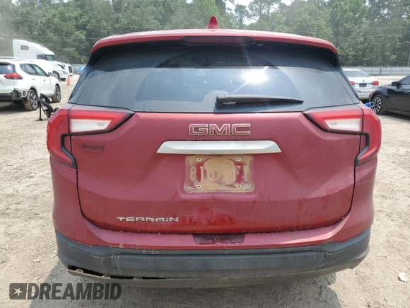 2022 GMC Terrain SLE with VIN 3GKALMEV6NL146666, listed as a Copart auction lot 59292295 with 99,685 mi miles and Salvage title. Bid and sale history available at DreamBid. Image 6.