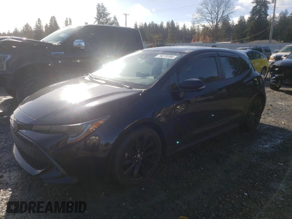 2022 Toyota Corolla Hatchback SE with VIN JTND4MBE5N3147177, listed as a Copart auction lot 79279194 with 38,593 mi miles and Salvage Title. Bid and sale history available at carsss.com. Image 1.