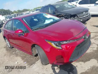 2024 Toyota Corolla LE with VIN 5YFB4MDE5RP216942, listed as a IAAI auction lot 41965200 with 12,397 mi miles and . Bid and sale history available at DreamBid. Image 1.