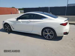 2021 Infiniti Q60 Luxe with VIN JN1EV7KLXMM470206, listed as a Copart auction lot 57438745 with 54,403 mi miles and Clean title. Bid and sale history available at DreamBid. Image 2.