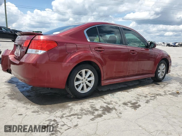 2010 Subaru Legacy Premium All-Weather Anniversary with VIN 4S3BMCG61A3237413, listed as a Copart auction lot 59205785 with 276,668 mi miles and Salvage title. Bid and sale history available at DreamBid. Image 3.