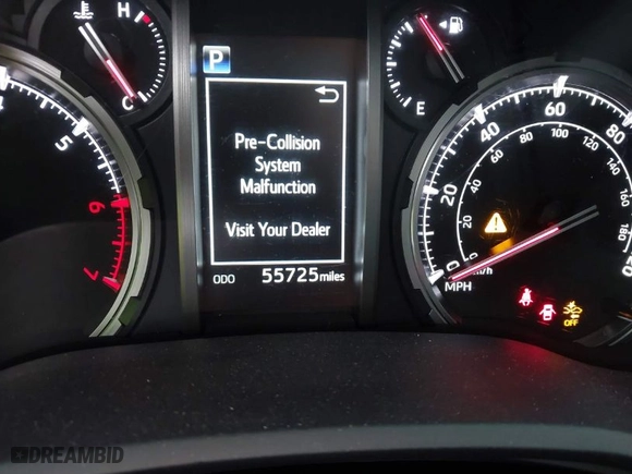 2022 Toyota 4Runner TRD Off Road with VIN JTEPU5JRXN6042348, listed as a IAAI auction lot 41734665 with 55,725 mi miles. Bid and sale history available at carsss.com. Image 7.
