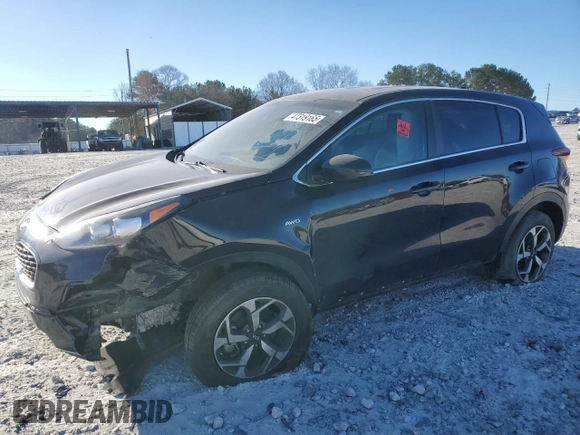 2021 Kia Sportage LX with VIN KNDPMCAC5M7845064, listed as a Copart auction lot 47319165 with 90,896 mi miles and Salvage Title. Bid and sale history available at carsss.com. Image 1.