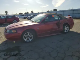 2004 Ford Mustang Deluxe with VIN 1FAFP44604F242565, listed as a Copart auction lot 49583155 with 0 mi miles and Salvage Title. Bid and sale history available at carsss.com. Image 1.