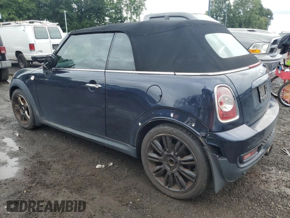 2012 MINI Convertible S z VIN WMWZP3C53CT550188, wystawiony jako Copart lot #88769895 z przebiegiem 130 696 mil mil oraz Nie do naprawy • Non repairable. Historia ofert i sprzedaży dostępna na DreamBid. Obrazek 2.