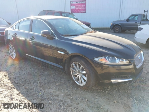 2013 Jaguar XF I4 RWD with VIN SAJWA0ES1DPS63520, listed as a IAAI auction lot 41862976 with 1 mi miles. Bid and sale history available at carsss.com. Image 1.