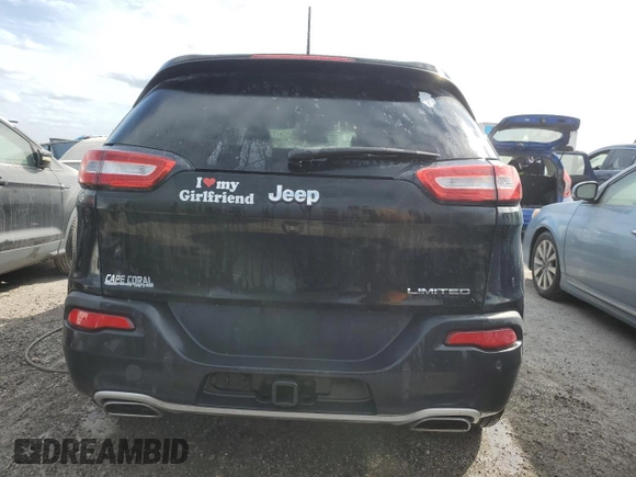 2017 Jeep Cherokee Limited with VIN 1C4PJLDS2HW645248, listed as a Copart auction lot 74334254 with 108,468 mi miles and Non Repairable. Bid and sale history available at carsss.com. Image 6.