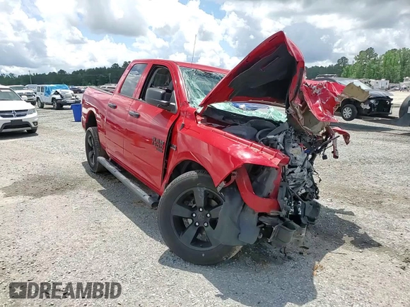 2019 Ram 1500 Express with VIN 1C6RR6FT4KS730770, listed as a Copart auction lot 56826355 with Not provided miles and Salvage title. Bid and sale history available at DreamBid. Image 14.