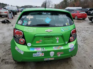 2014 Chevrolet Sonic LT with VIN 1G1JC6SH9E4219906, listed as a Copart auction lot 44125705 with 91,121 mi miles and Salvage Title. Bid and sale history available at carsss.com. Image 6.