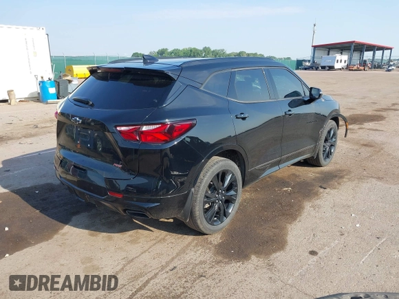 2019 Chevrolet Blazer RS with VIN 3GNKBJRS2KS684565, listed as a IAAI auction lot 42408265 with 117,019 mi miles and . Bid and sale history available at DreamBid. Image 4.