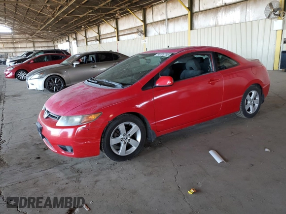 2008 Honda Civic Cpe EX with VIN 2HGFG12838H553815, listed as a Copart auction lot 55426795 with 270,121 mi miles and Clean Title. Bid and sale history available at carsss.com. Image 1.