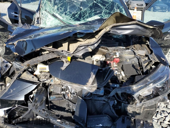 2019 Nissan LEAF SV with VIN 1N4AZ1CP8KC313703, listed as a Copart auction lot 56113735 with 56,854 mi miles and Salvage title. Bid and sale history available at DreamBid. Image 11.