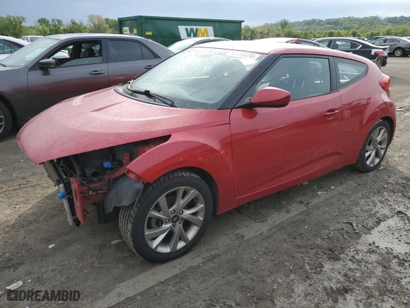 2016 Hyundai Veloster with VIN KMHTC6AD5GU279968, listed as a Copart auction lot 52159374 with 130,248 mi miles and Salvage Title. Bid and sale history available at carsss.com. Image 1.
