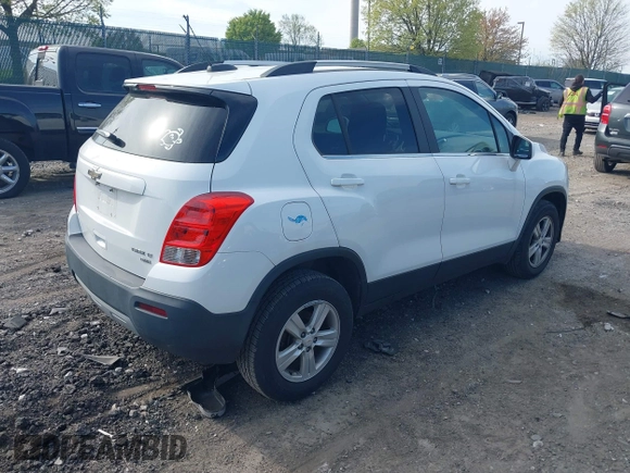 2016 Chevrolet Trax LT with VIN KL7CJPSB5GB605967, listed as a IAAI auction lot 42059782 with 125,212 mi miles and . Bid and sale history available at DreamBid. Image 4.
