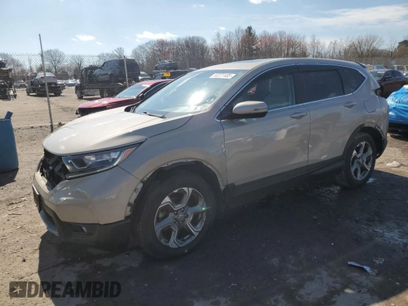 2019 Honda CR-V EX with VIN 2HKRW1H52KH505734, listed as a Copart auction lot 50371485 with 108,281 mi miles and Salvage Title. Bid and sale history available at DreamBid. Image 1.