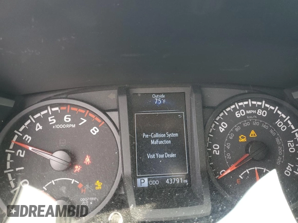 2023 Toyota Tacoma SR with VIN 3TYRX5GN9PT077706, listed as a Copart auction lot 53347825 with 43,791 mi miles and Salvage title. Bid and sale history available at DreamBid. Image 9.
