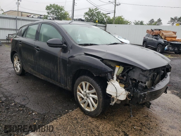 2013 Mazda 3 i Touring with VIN JM1BL1LP1D1809229, listed as a Copart auction lot 55988515 with 125,006 mi miles and Salvage title. Bid and sale history available at DreamBid. Image 4.