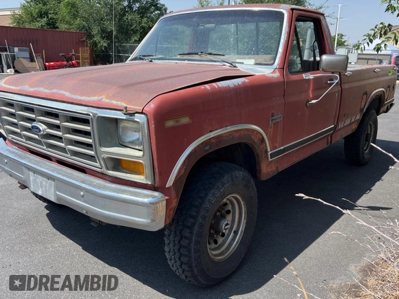 1986 Ford F-250 z VIN 1FTHF26L6GPA07454, wystawiony jako Copart lot #65404175 z przebiegiem 69 638 mil mil oraz Czysty tytuł • Clean title. Historia ofert i sprzedaży dostępna na DreamBid. Obrazek 2.