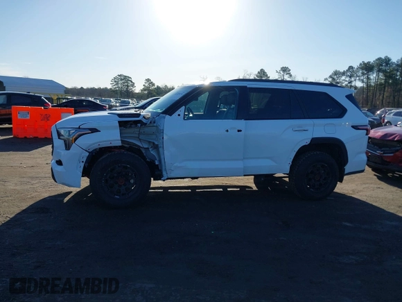 2024 Toyota Sequoia SR5 with VIN 7SVAAABA3RX039902, listed as a IAAI auction lot 41405838 with 6,575 mi miles. Bid and sale history available at carsss.com. Image 14.
