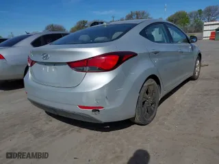 2016 Hyundai Elantra SE with VIN 5NPDH4AE1GH792295, listed as a IAAI auction lot 41817297 with 156,750 mi miles. Bid and sale history available at carsss.com. Image 4.