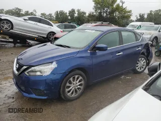 2018 Nissan Sentra SV with VIN 3N1AB7AP4JL643980, listed as a Copart auction lot 73711344 with 76,317 mi miles and Salvage Title. Bid and sale history available at DreamBid. Image 1.