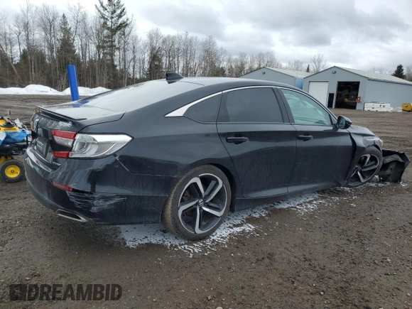 2019 Honda Accord Sport with VIN 1HGCV1F37KA804249, listed as a Copart auction lot 47674595 with 110,453 mi miles and Clean Title. Bid and sale history available at DreamBid. Image 3.