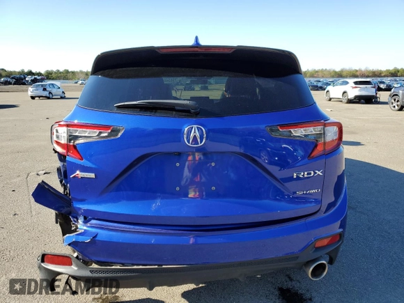 2021 Acura RDX w/A-Spec Package with VIN 5J8TC2H63ML022265, listed as a Copart auction lot 79634683 with 58,721 mi miles. Bid and sale history available at carsss.com. Image 6.