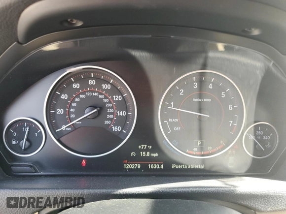 2017 BMW 4 Series 430i with VIN WBA4F7C52HG786643, listed as a Copart auction lot 55383595 with 120,279 mi miles and Clean Title. Bid and sale history available at carsss.com. Image 9.