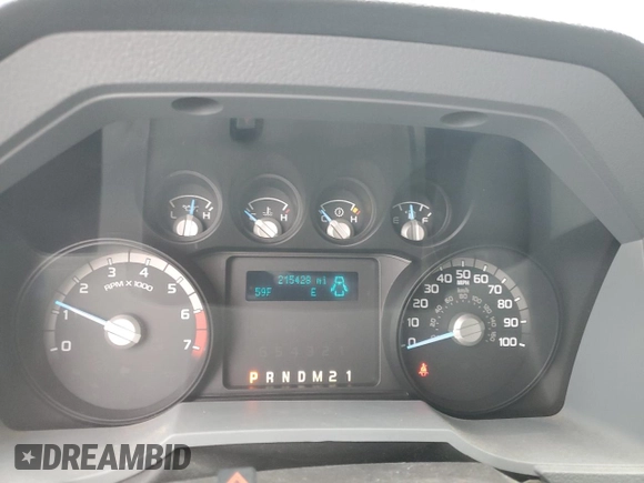 2014 Ford F-250 XL with VIN 1FT7W2B60EEA33908, listed as a Copart auction lot 54752765 with 215,428 mi miles and Salvage title. Bid and sale history available at DreamBid. Image 9.