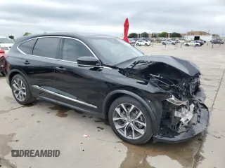 2023 Acura MDX w/Technology Package with VIN 5J8YD9H44PL005733, listed as a Copart auction lot 57445484 with 49,408 mi miles and Clean Title. Bid and sale history available at carsss.com. Image 4.
