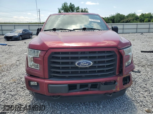 2016 Ford F-150 XLT with VIN 1FTEW1EG3GFC58231, listed as a Copart auction lot 57956055 with 132,975 mi miles and Salvage title. Bid and sale history available at DreamBid. Image 5.