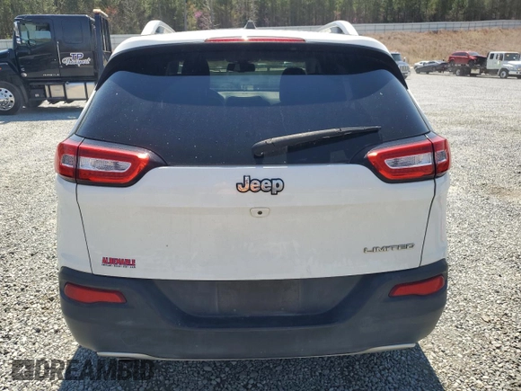 2017 Jeep Cherokee Limited with VIN 1C4PJLDB2HW516457, listed as a Copart auction lot 50486675 with 106,263 mi miles and Salvage Title. Bid and sale history available at carsss.com. Image 6.