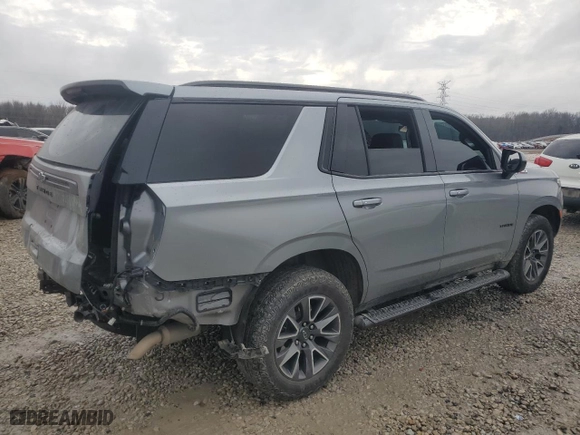 2023 Chevrolet Tahoe Z71 with VIN 1GNSKPKD3PR279324, listed as a Copart auction lot 43195245 with 36,546 mi miles and Salvage Title. Bid and sale history available at carsss.com. Image 3.