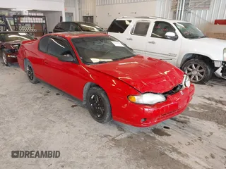 2005 Chevrolet Monte Carlo LS with VIN 2G1WW12E359144641, listed as a IAAI auction lot 41610327 with 1 mi miles. Bid and sale history available at carsss.com. Image 1.