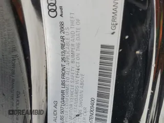 2014 Audi A5 Premium z VIN WAUCFAFH7EN009400, wystawiony jako Copart lot #58018325 z przebiegiem 65 010 mil mil oraz Szkoda całkowita • Salvage title. Historia ofert i sprzedaży dostępna na DreamBid. Obrazek 12.