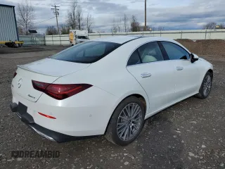 2024 Mercedes-Benz CLA 250 with VIN W1K5J4HB1RN450181, listed as a Copart auction lot 50052825 with 5,297 mi miles and Salvage title. Bid and sale history available at DreamBid. Image 3.