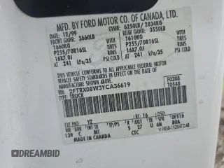 2000 Ford F-150 with VIN 2FTRX08W3YCA36619, listed as a Copart auction lot 62683885 with Not provided miles and Salvage title. Bid and sale history available at DreamBid. Image 13.