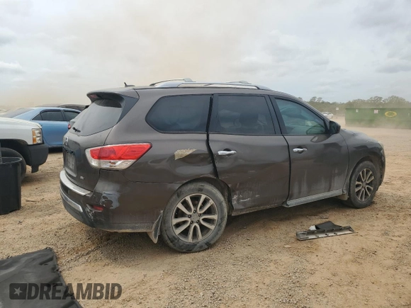 2015 Nissan Pathfinder Platinum with VIN 5N1AR2MN7FC713850, listed as a Copart auction lot 50427035 with 212,777 mi miles and Clean Title. Bid and sale history available at DreamBid. Image 3.