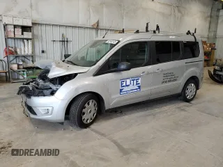 2019 Ford Transit Connect XLT with VIN NM0GE9F23K1406216, listed as a Copart auction lot 58146145 with 105,015 mi miles and Non repairable. Bid and sale history available at DreamBid. Image 1.