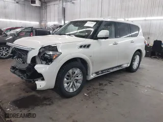 2017 Infiniti QX80 with VIN JN8AZ2NC9H9430498, listed as a IAAI auction lot 41579847 with 133,321 mi miles. Bid and sale history available at carsss.com. Image 17.