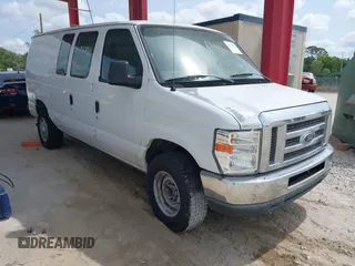 2011 Ford Econoline Cargo Commercial with VIN 1FTNE2EW3BDA57353, listed as a IAAI auction lot 42212797 with 234,806 mi miles. Bid and sale history available at carsss.com. Image 1.