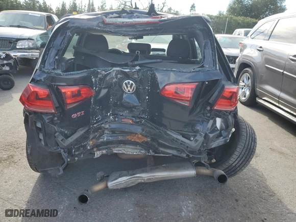 2017 Volkswagen Golf GTI S with VIN 3VW447AU0HM074170, listed as a Copart auction lot 47141765 with 107,514 mi miles and Salvage Title. Bid and sale history available at carsss.com. Image 6.