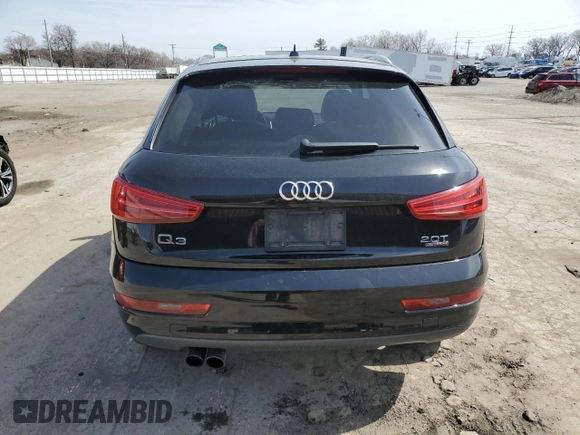 2017 Audi Q3 Premium with VIN WA1ECCFS1HR014580, listed as a Copart auction lot 49948725 with 119,336 mi miles and Salvage title. Bid and sale history available at DreamBid. Image 6.