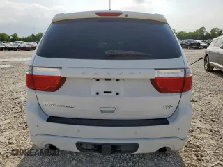 2013 Dodge Durango R/T with VIN 1C4SDHCT7DC697592, listed as a Copart auction lot 59778425 with 150,904 mi miles and Salvage title. Bid and sale history available at DreamBid. Image 6.