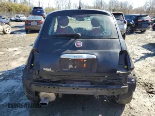 2017 FIAT 500 Pop with VIN 3C3CFFKR2HT514199, listed as a Copart auction lot 45029195 with 61,690 mi miles and Salvage Title. Bid and sale history available at carsss.com. Image 6.