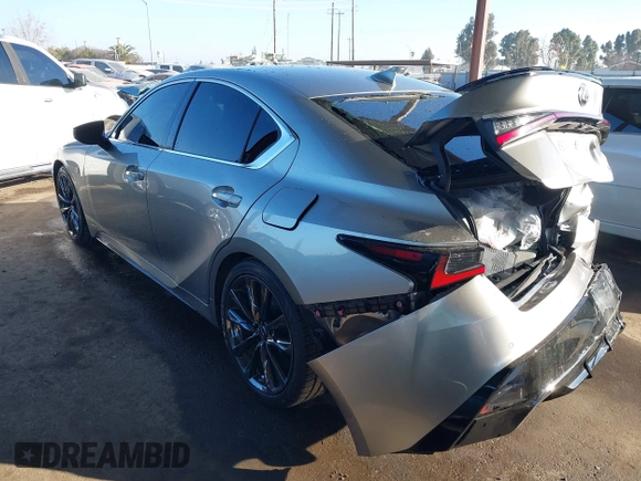 2022 Lexus IS 350 F Sport z VIN JTHGZ1B25N5049728, wystawiony jako IAAI lot #41344777 z przebiegiem 39 331 mil mil oraz . Historia ofert i sprzedaży dostępna na DreamBid. Obrazek 3.