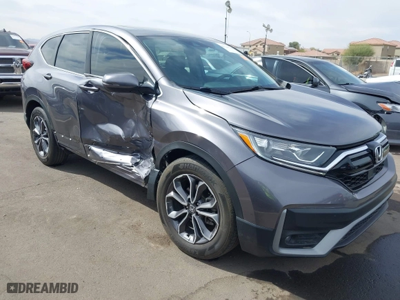 2021 Honda CR-V EX with VIN 2HKRW1H56MH428143, listed as a IAAI auction lot 41729140 with 19,250 mi miles. Bid and sale history available at carsss.com. Image 6.