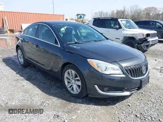 2016 Buick Regal with VIN 2G4GK5EX2G9129302, listed as a IAAI auction lot 41727782 with 98,602 mi miles. Bid and sale history available at carsss.com. Image 1.