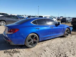2020 Genesis G70 3.3T with VIN KMTG34LE8LU049126, listed as a Copart auction lot 79768854 with 47,158 mi miles and Salvage Title. Bid and sale history available at DreamBid. Image 3.